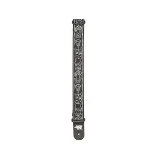 D'Addario 50JS01 Joe Satrani Woven Guitar Strap (Skull N Bones)
