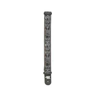 Ремінь для гітари D'Addario 50JS01 Joe Satrani Woven Guitar Strap (Skull N Bones)