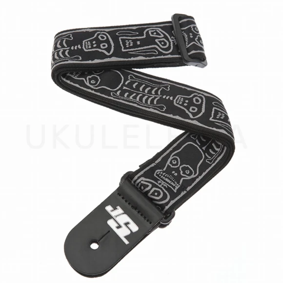 Ремень для гитари D'Addario 50JS01 Joe Satrani Woven Guitar Strap (Skull N Bones)