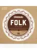 Струни D'Addario EJ33 Folk Nylon 80/20 Bronze Ball End Clear Treble