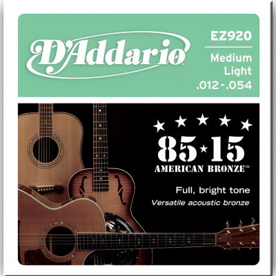 Струни D'Addario EZ920 85/15 Bronze Light 12-54