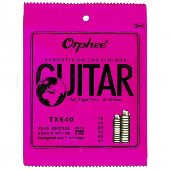 Струни Orphee TX640 75/25 Bronze 12-53