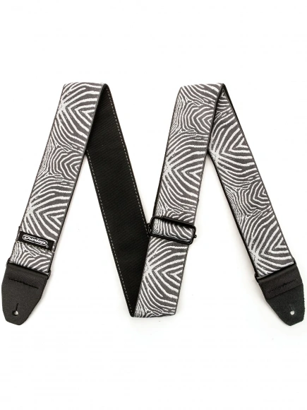 Ремінь для гітари Dunlop D6722 Jacquard Zebra Cadabra Strap Ремінь для гітари Dunlop D6722 Jacquard Zebra Cadabra Strap