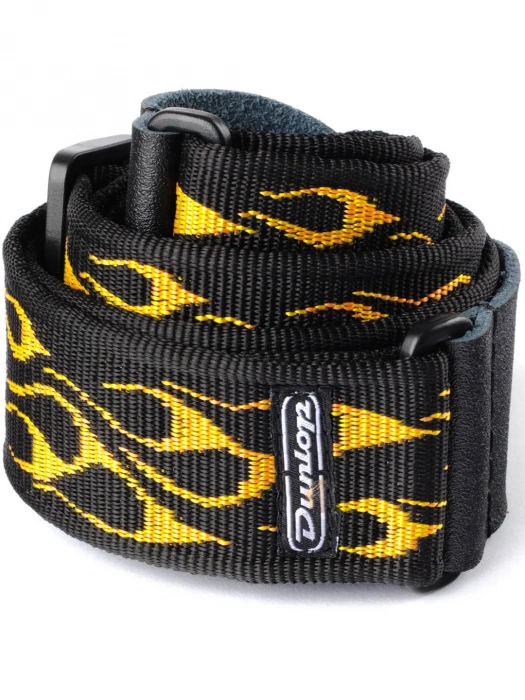 Ремінь для гітари Ремінь для гітари Dunlop D3811OY Classic Flambe Orange/Yellow Strap
