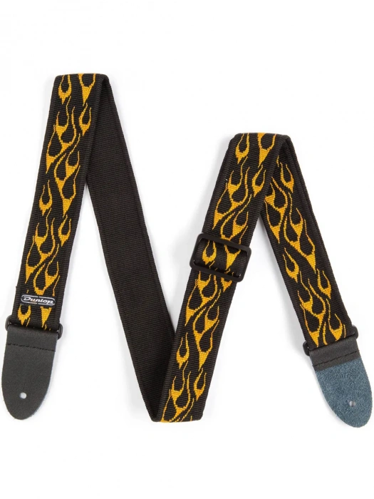 Dunlop D3811OY Classic Flambe Orange/Yellow Strap