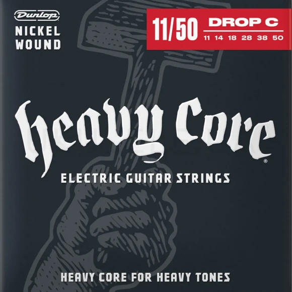 Струни Dunlop DHCN1150 Heavy Core Electric Guitar Strings 11-50
