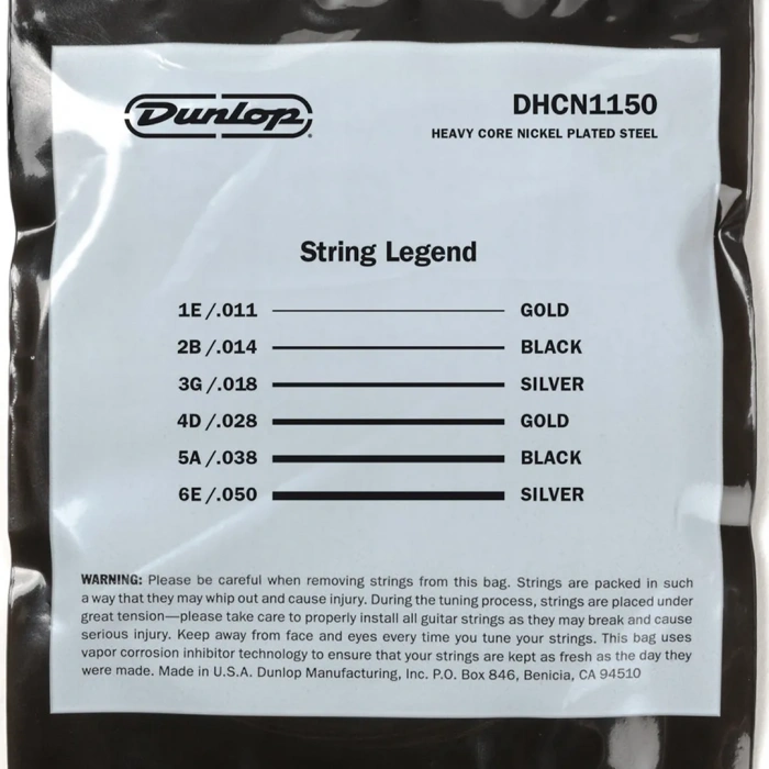 Dunlop DHCN1150 Heavy Core Electric Guitar Strings 11-50