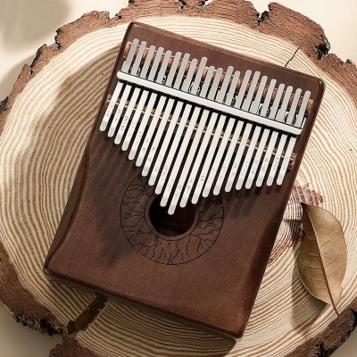 Калімба Hluru Huashu KHD21 Lotus Mahogany Brown (21 нота, червоне дерево)