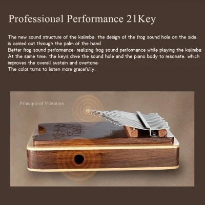 Калімба Hluru KZ21 Black Walnut