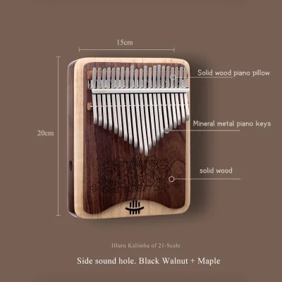 Калімба Hluru KZ21 Black Walnut