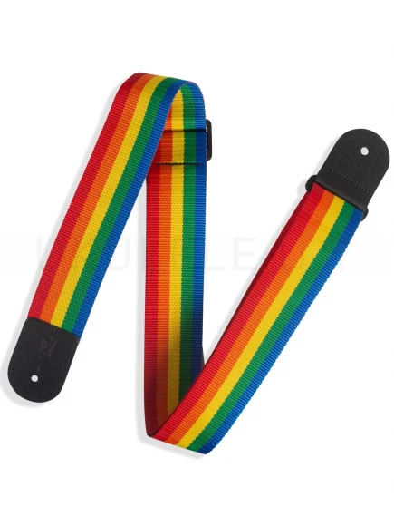 Ремінь для гітари Levy’s M8POLY-RNB Single Tone Solid Colored Poly Series (Rainbow)