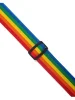 Ремінь для гітари Levy’s M8POLY-RNB Single Tone Solid Colored Poly Series (Rainbow)