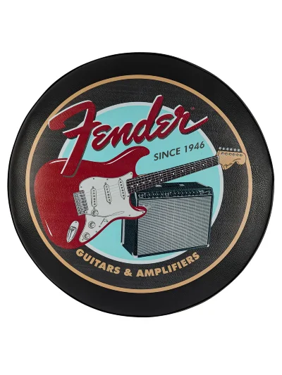 Стілець Fender 30" Guitars and Amps Pick Pouch Barstool Black