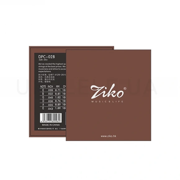 Струны Ziko DPC-028 Coating Opal Nylon