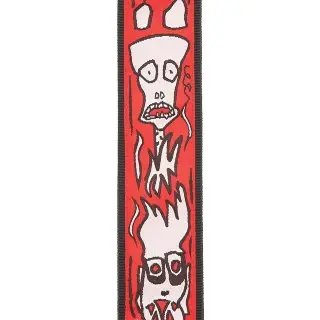 D'Addario 50JS02 Joe Satrani Woven Guitar Strap (Up in Flames)