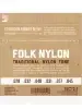 Струни D'Addario EJ34 Folk Nylon 80/20 Bronze Ball End Black Treble