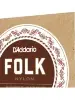 Струни D'Addario EJ34 Folk Nylon 80/20 Bronze Ball End Black Treble