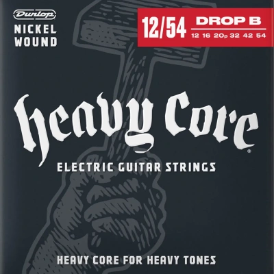 Dunlop DHCN1254 Heavy Core Electric Guitar Strings 12-54