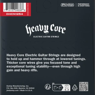 Dunlop DHCN1254 Heavy Core Electric Guitar Strings 12-54