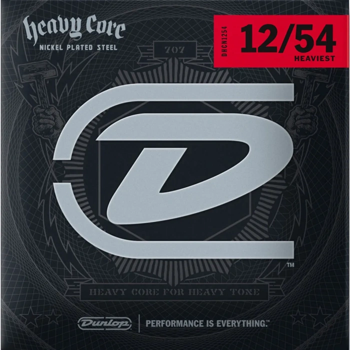 Dunlop DHCN1254 Heavy Core Electric Guitar Strings 12-54