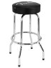 Стілець Fender 30" Spaghetti Logo Pick Pouch Barstool Black and Chrome