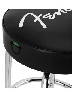 Fender 30" Spaghetti Logo Pick Pouch Barstool Black and Chrome