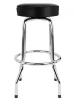 Стілець Fender 30" Spaghetti Logo Pick Pouch Barstool Black and Chrome