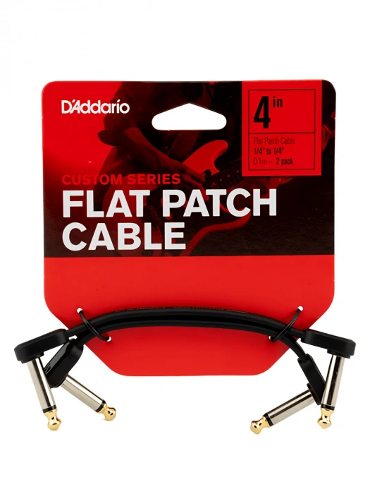 Патч-кабель Патч-кабель D'Addario PW-FPRR-204 Custom Series Flat Patch Cables (10cm)