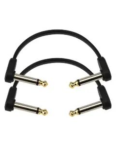 D'Addario PW-FPRR-204 Custom Series Flat Patch Cables (10cm)
