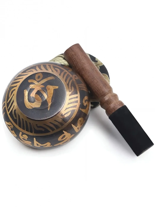 Overtone Sound Bowl Reddish Copper Black