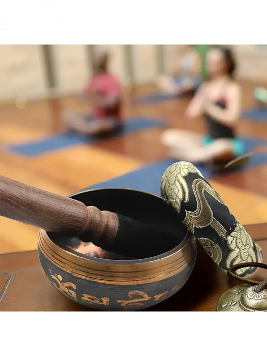 Overtone Sound Bowl Reddish Copper Black