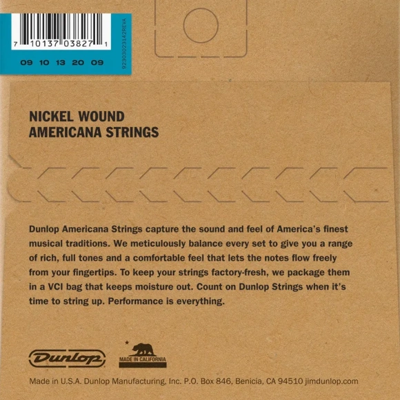 Dunlop DJN0920 Nickel Wound Tenor Banjo Strings 09-20 | 5 String