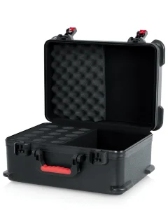 Gator GTSA-MIC15 - Case w/ Drops for 15 Mics
