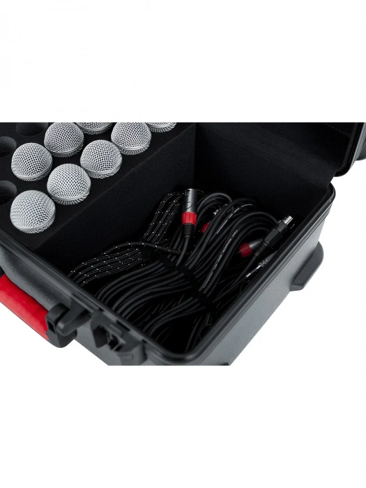 Gator GTSA-MIC15 - Case w/ Drops for 15 Mics
