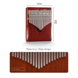 Hluru Huashu KHD21 Lotus Mahogany Red (21 нота, червоне дерево)