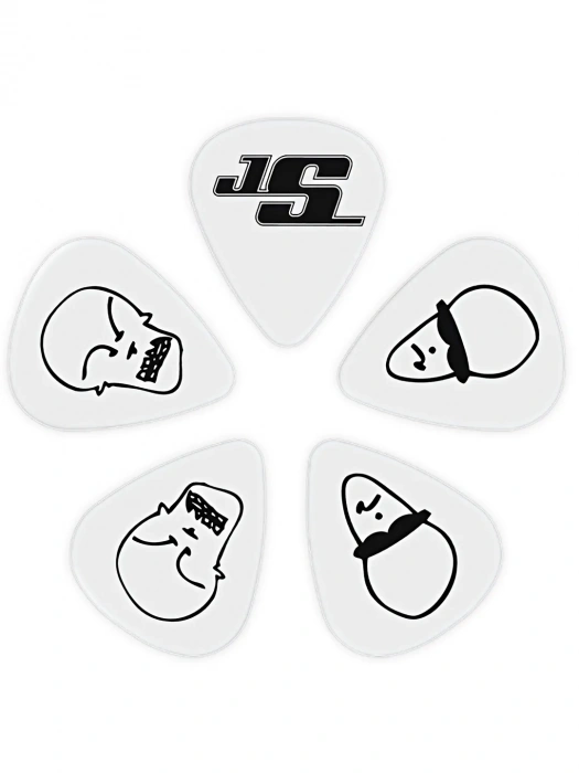 D'Addario 1CWH6-10JS Satriani Signature White (Heavy Gauge)