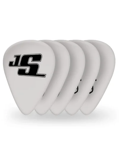 Набір медіаторів D'Addario 1CWH6-10JS Satriani Signature White (Heavy Gauge)