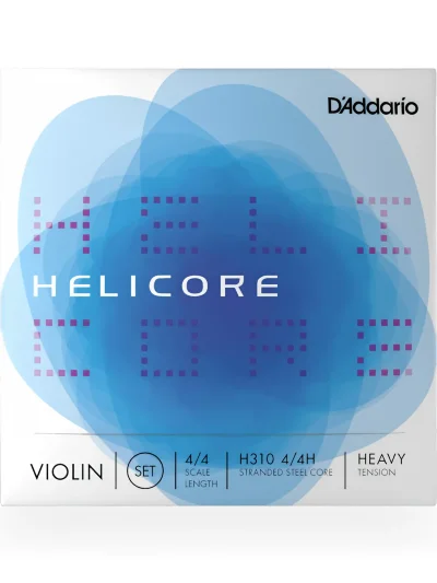 Струни для скрипки D'Addario H310 4/4H Helicore Violin String Set 4/4 Scale Heavy Tension