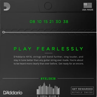D'Addario NYXL0838 NYXL Electric Extra Super Light 08-38