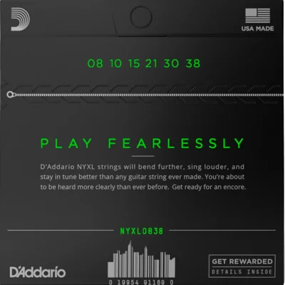 Струни D'Addario NYXL0838 NYXL Electric Extra Super Light 08-38