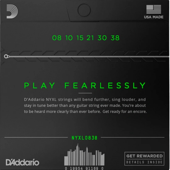 D'Addario NYXL0838 NYXL Electric Extra Super Light 08-38