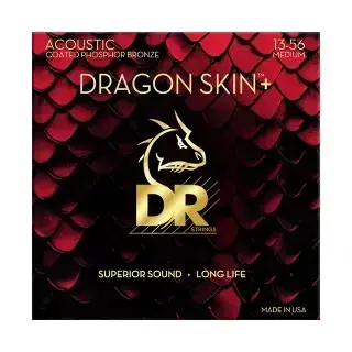 DR DAP-13 Dragon Skin+ Acoustic Phosphor Bronze Medium 13-56