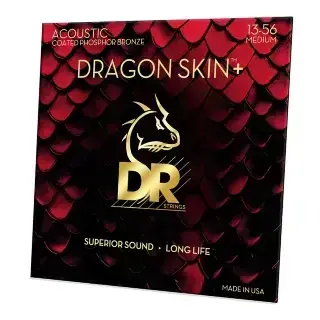 DR DAP-13 Dragon Skin+ Acoustic Phosphor Bronze Medium 13-56