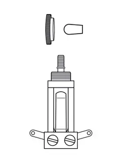 Dimarzio EP1101 Switchcraft Toggle Switch - Straight