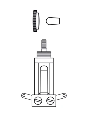 Перемикач Dimarzio EP1101 Switchcraft Toggle Switch - Straight