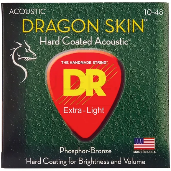 Струны DR DSA-10 Dragon Skin Acoustic Extra Light 10-48
