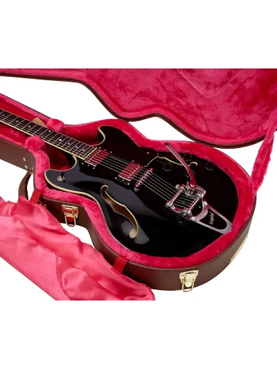 Кейс Gator GW-335-BROWN Semi-Hollow Guitar Deluxe Wood Case