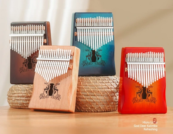 Калимба Hluru Huashu KHL17 Deer Mahogany Blue (17 нот, красное дерево) Калимба Hluru Huashu KHL17 Deer Mahogany Blue (17 нот, красное дерево)