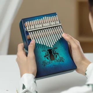 Hluru Huashu KHL17 Deer Mahogany Blue (17 нот, червоне дерево)