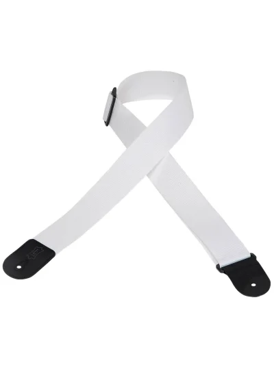 Ремінь для гітари Levy’s M8POLY-WHT Single Tone Solid Colored Poly Series (White)
